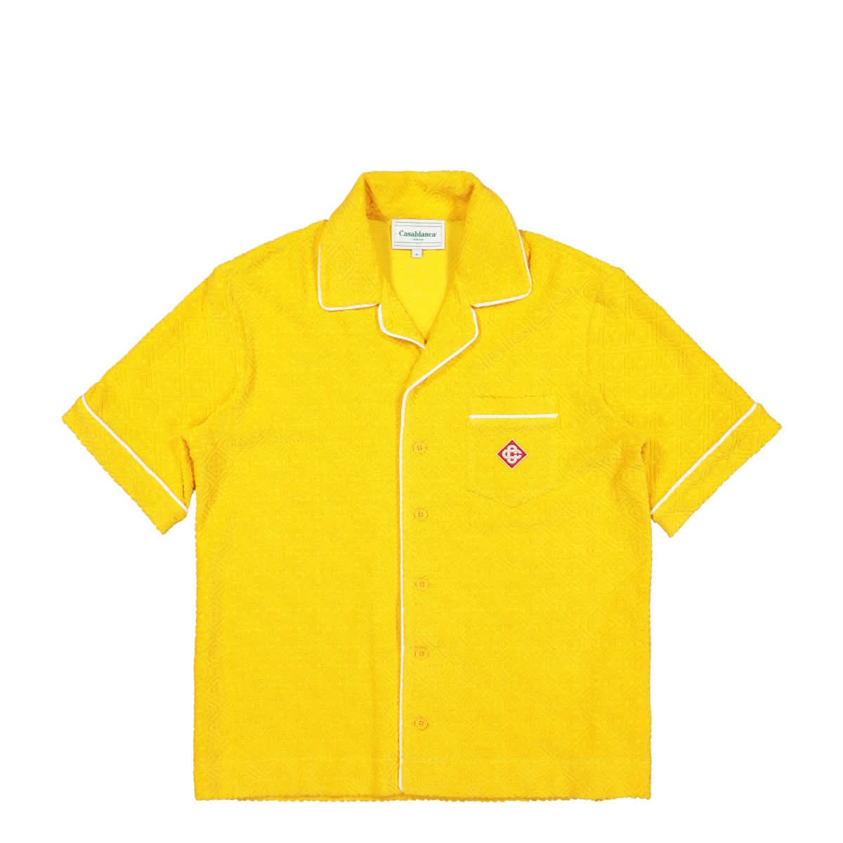 Casablanca Terry Cuban Shirt Orange Detail view 1 | Gate