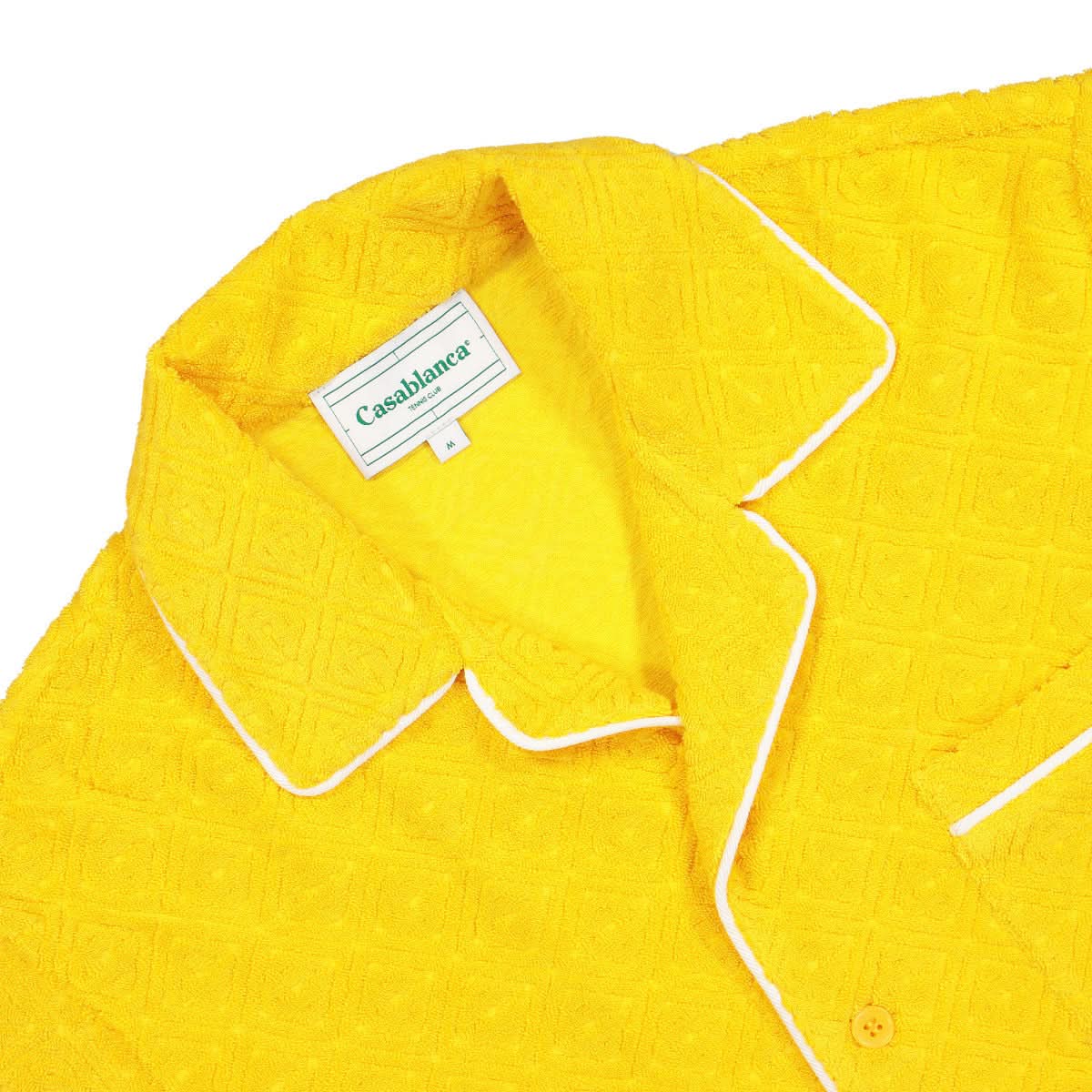 Casablanca Terry Cuban Shirt Orange Detail view 4 | Gate