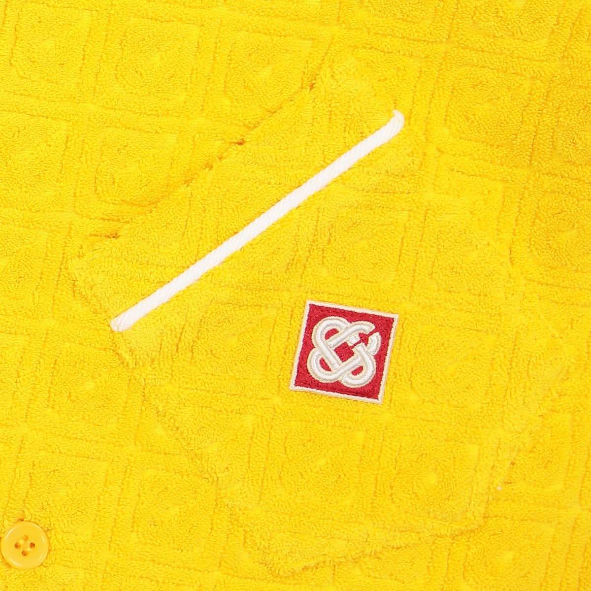 Casablanca Terry Cuban Shirt Orange Detail view 3 | Gate
