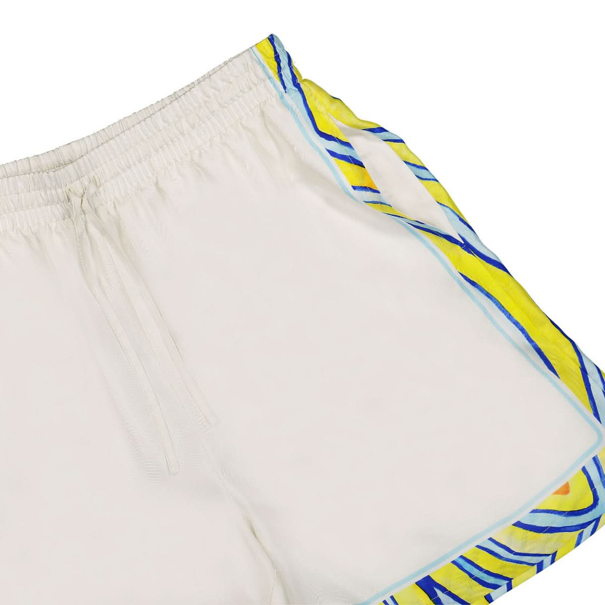 Casablanca Silk Shorts With Drawstrings Beige,Multicolor Detail view 4 | Gate