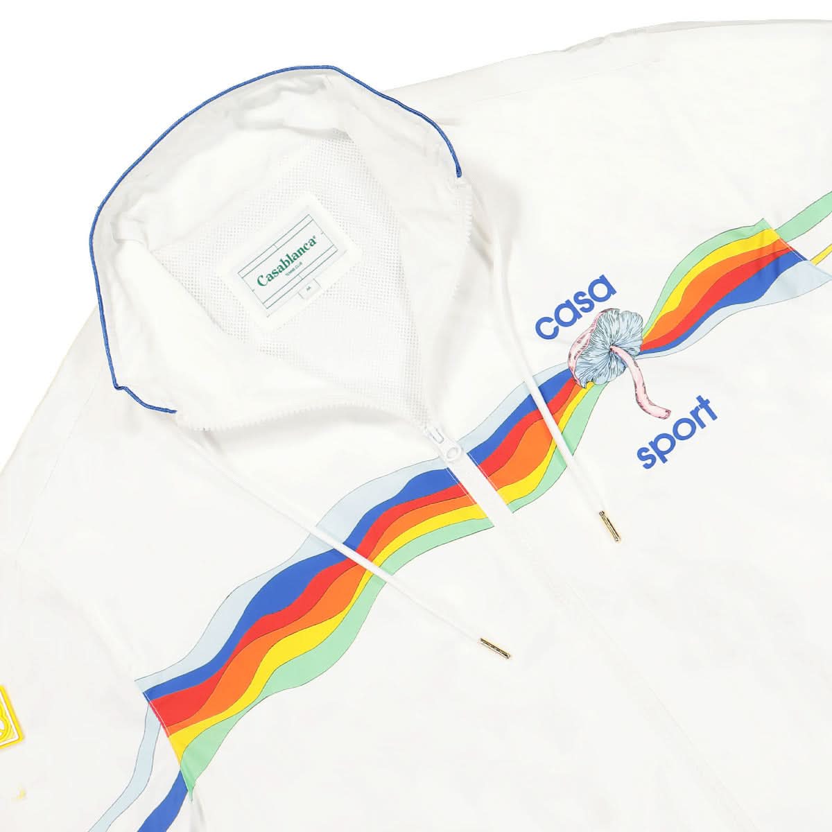 Casablanca Mind Vibrations Wave Shell Suit Track Jacket White,Multicolor Detail view 4 | Gate