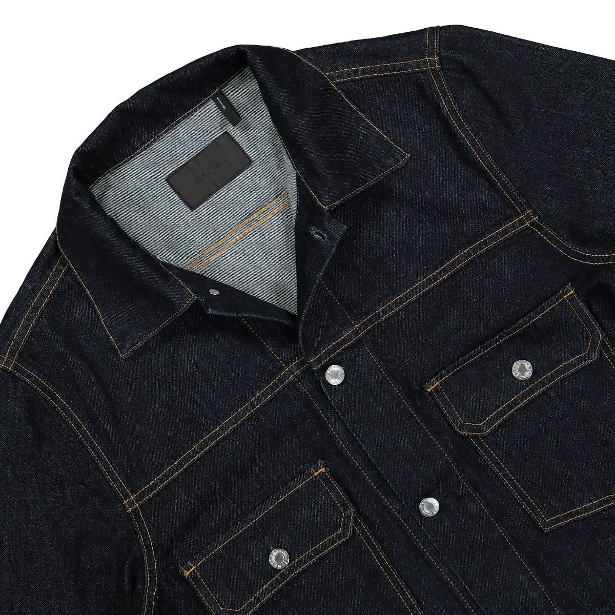 Helmut Lang Denim Trucker Jacket Blue Detail view 3 | Gate