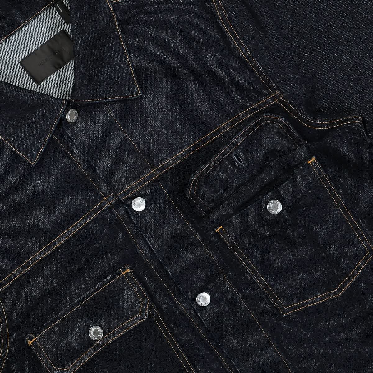 Helmut Lang Denim Trucker Jacket Blue Detail view 4 | Gate