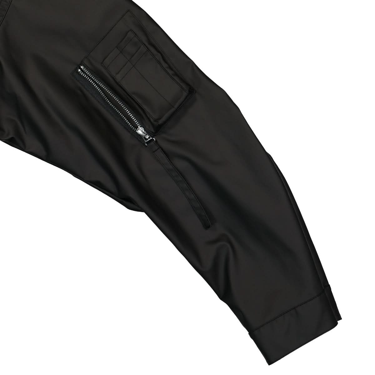 Helmut Lang Rubber Logo Parka Black Detail view 5 | Gate