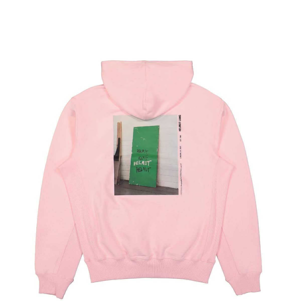 Helmut Lang Photo Logo Hoodie Pink Detail view 2 | Gate