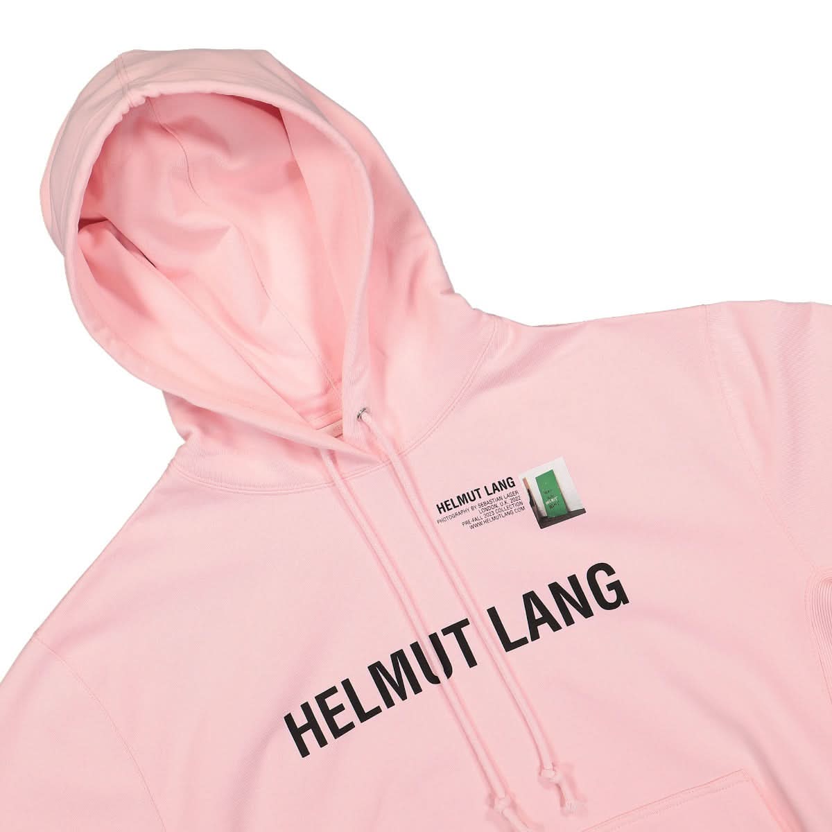 Helmut Lang Photo Logo Hoodie Pink Detail view 3 | Gate