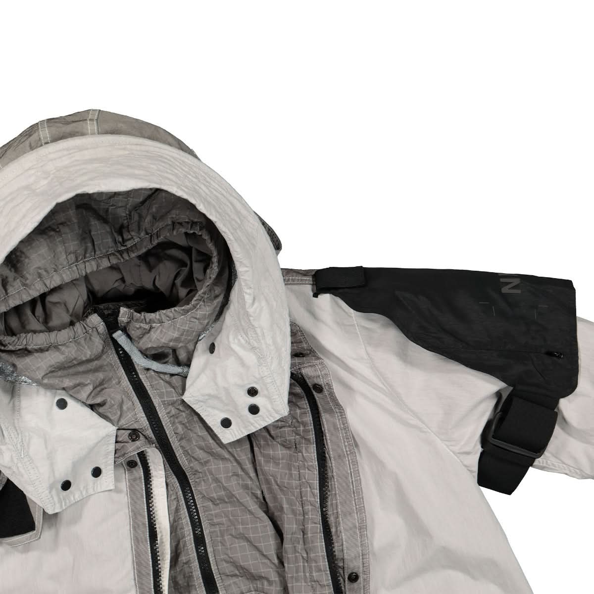 NemeN Fishtail MF All Season Military Parka Grey Detail view 3 | Gate