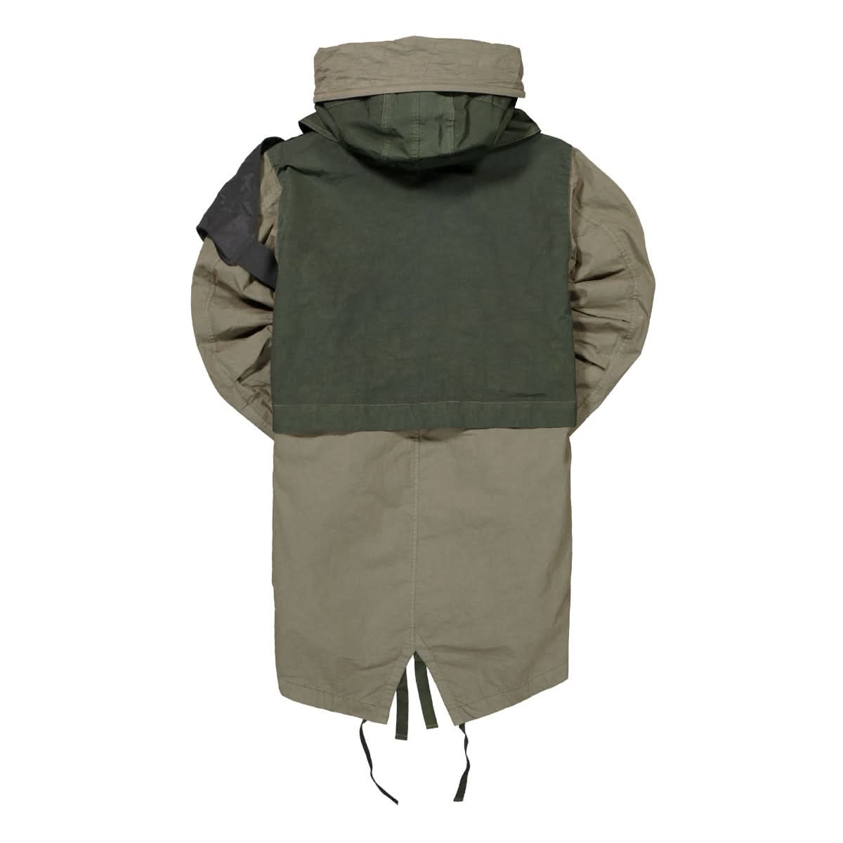 NemeN Fishtail MF All Season Military Parka Olive Detail view 2 | Gate