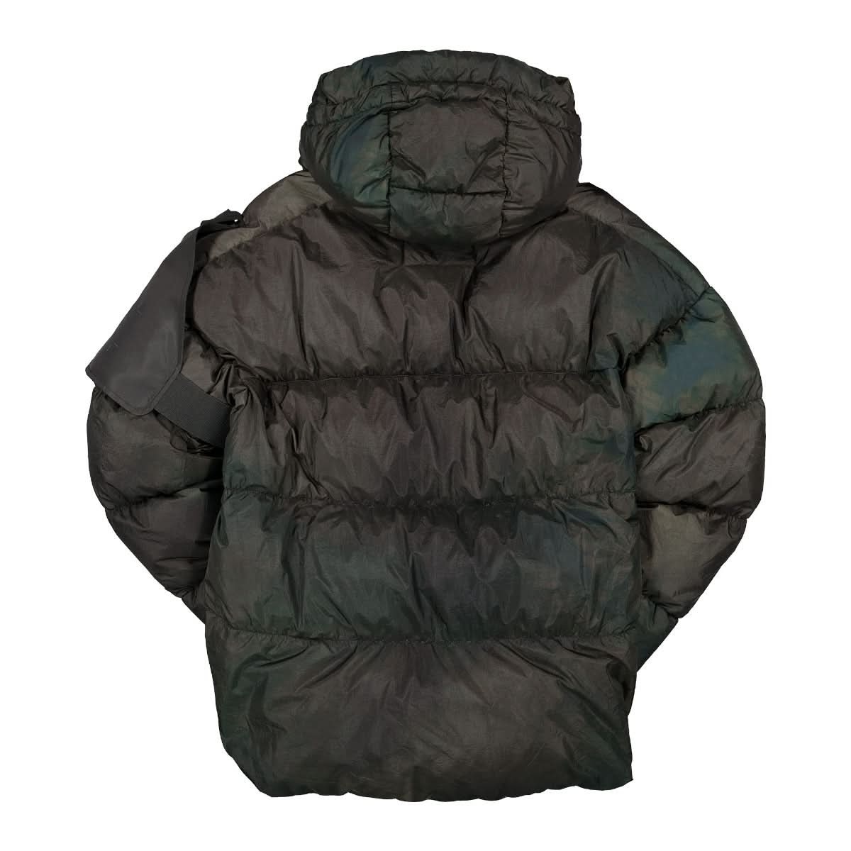 NemeN Tawa Tie Dye Down Jacket Green Detail view 2 | Gate
