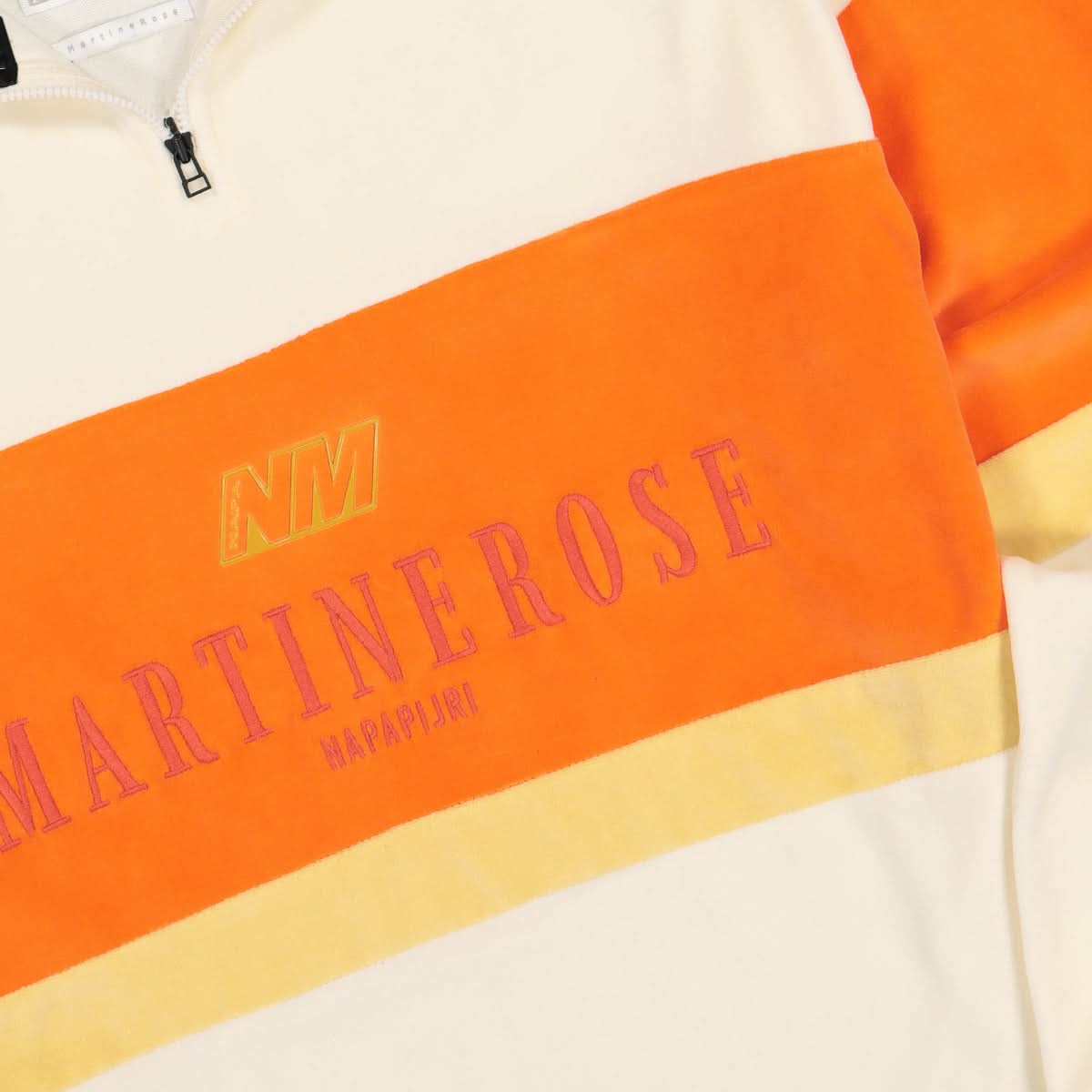 Napapijri B-Unari Half Zip Sweatshirt Beige,Orange Detail view 3 | Gate