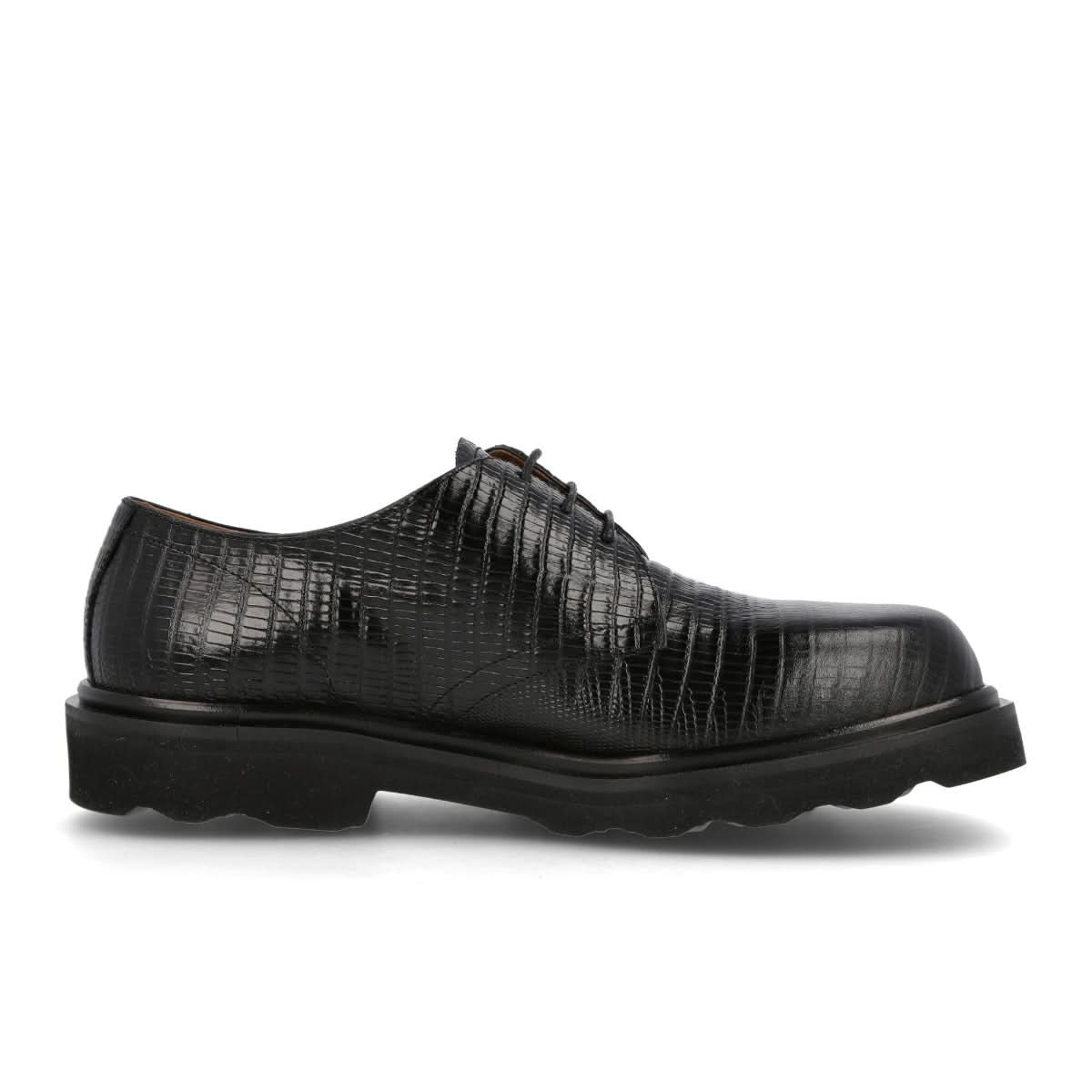 Marni Lizard Derby Shoes Black Lace Ups Detail view 2 | Gate