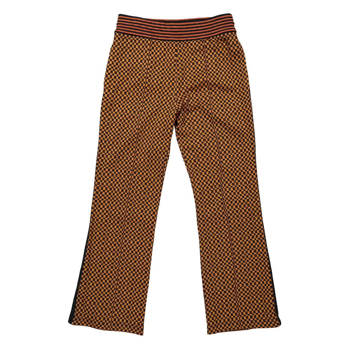 Marni Jersey Jacquard Trousers Black,Brown Detail view 1 | Gate