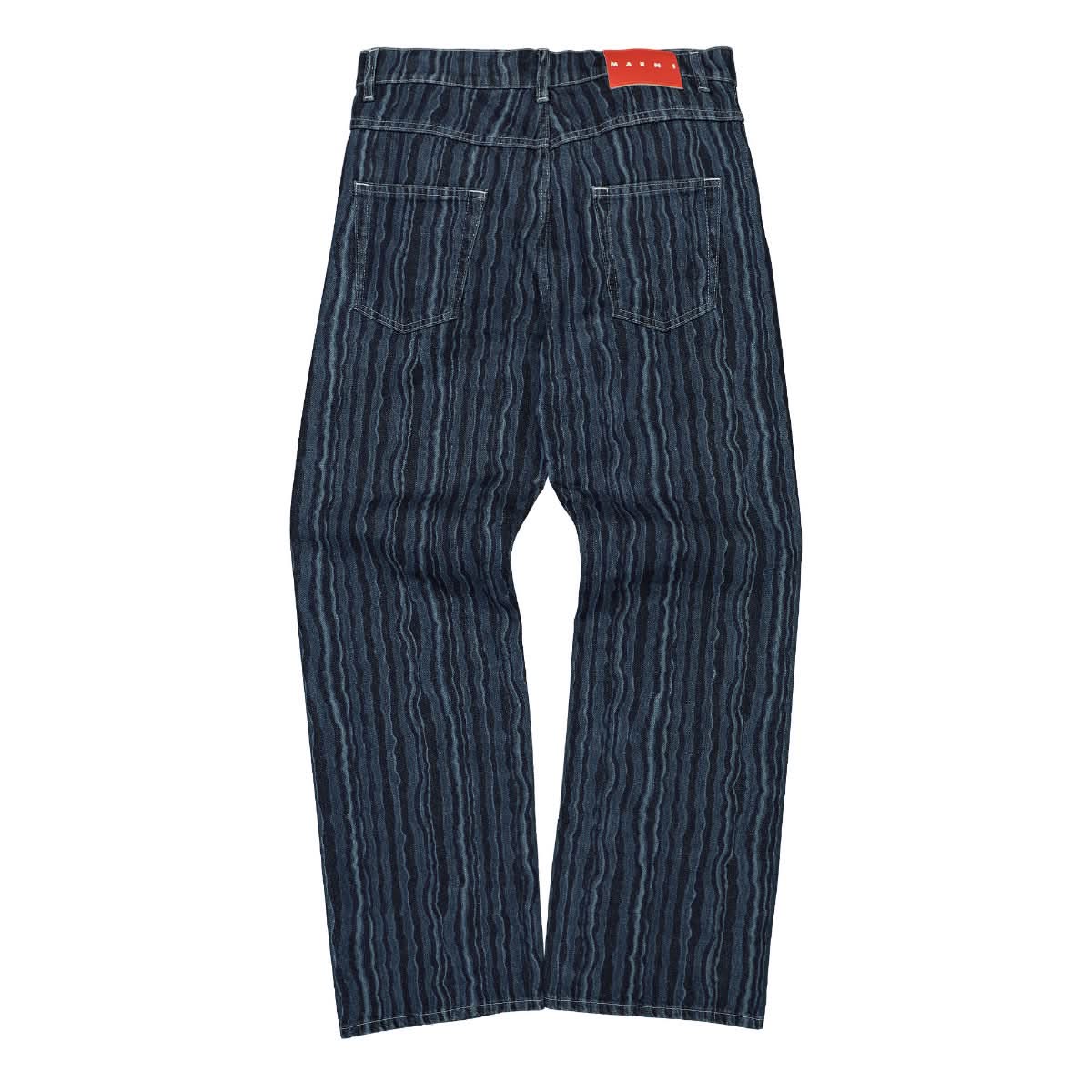 Marni Funny Stripe Denim Black,Blue Detail view 2 | Gate