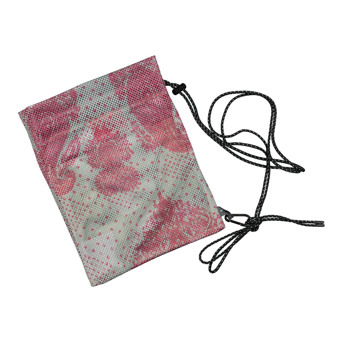 paria /FARZANEH Duck Egg Print Mesh Bag Grey,Pink Detail view 1 | Gate