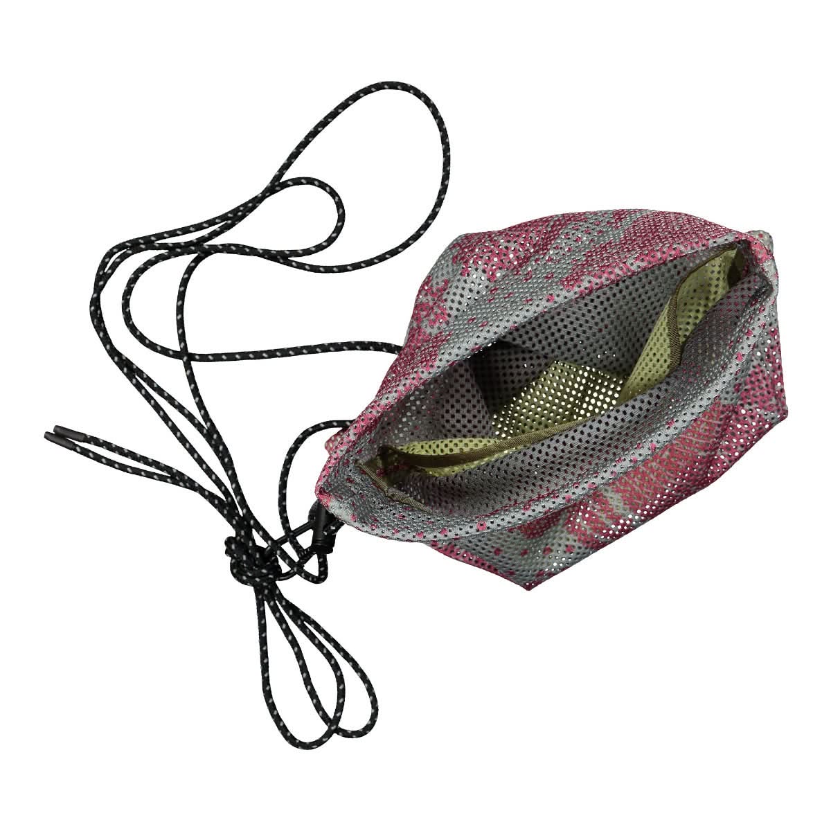 paria /FARZANEH Duck Egg Print Mesh Bag Grey,Pink Detail view 3 | Gate