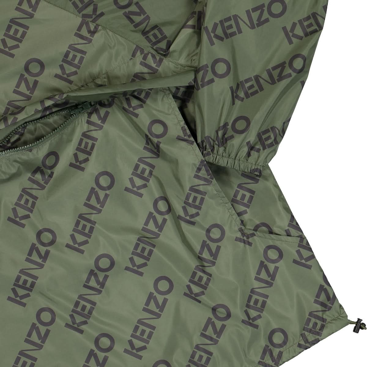 KENZO Anorak Packable Green Detail view 4 | Gate