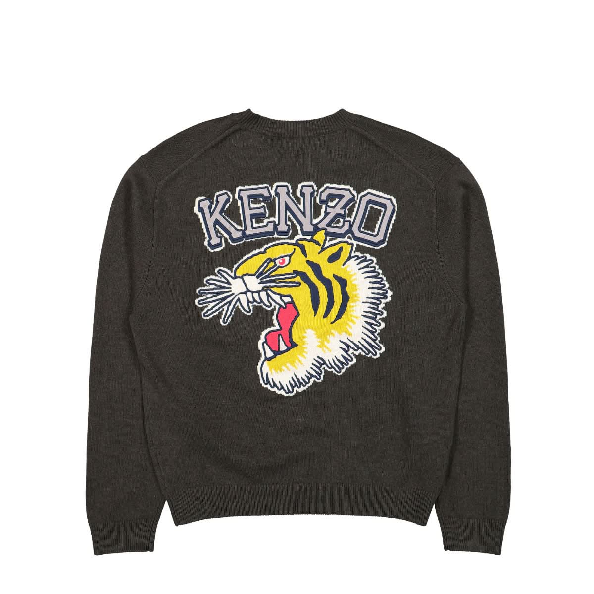 KENZO Tiger Varsity Graphic Jumper Green Detail view 1 | Gate