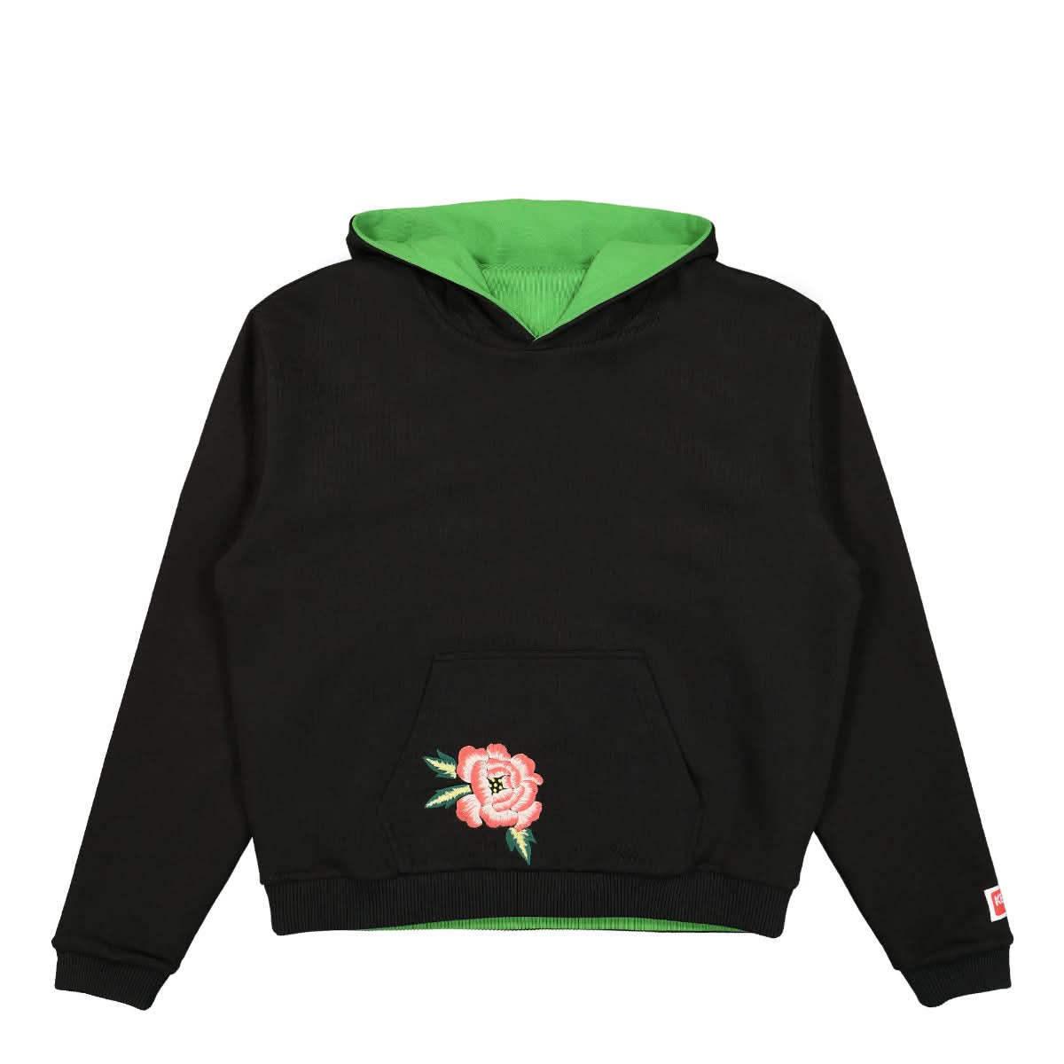 KENZO Seasonal Graphic Hoodie Black Detail view 1 | Gate