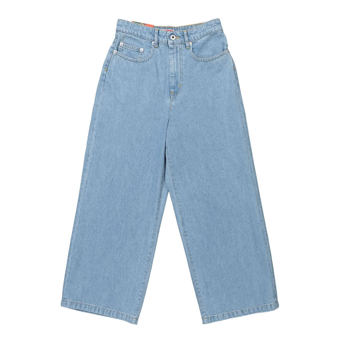 KENZO Sumire Cropped Jeans Blue Detail view 1 | Gate