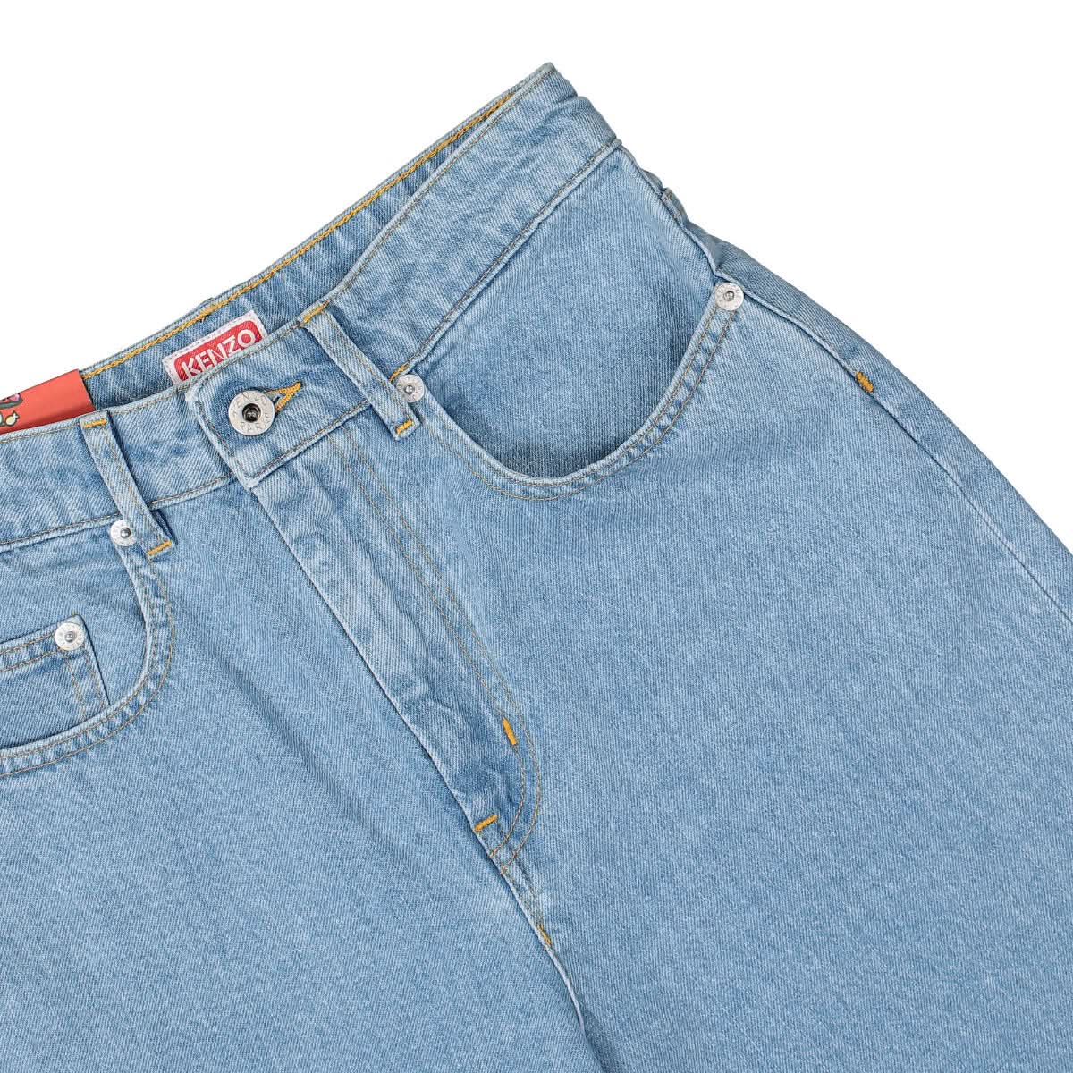KENZO Sumire Cropped Jeans Blue Detail view 5 | Gate