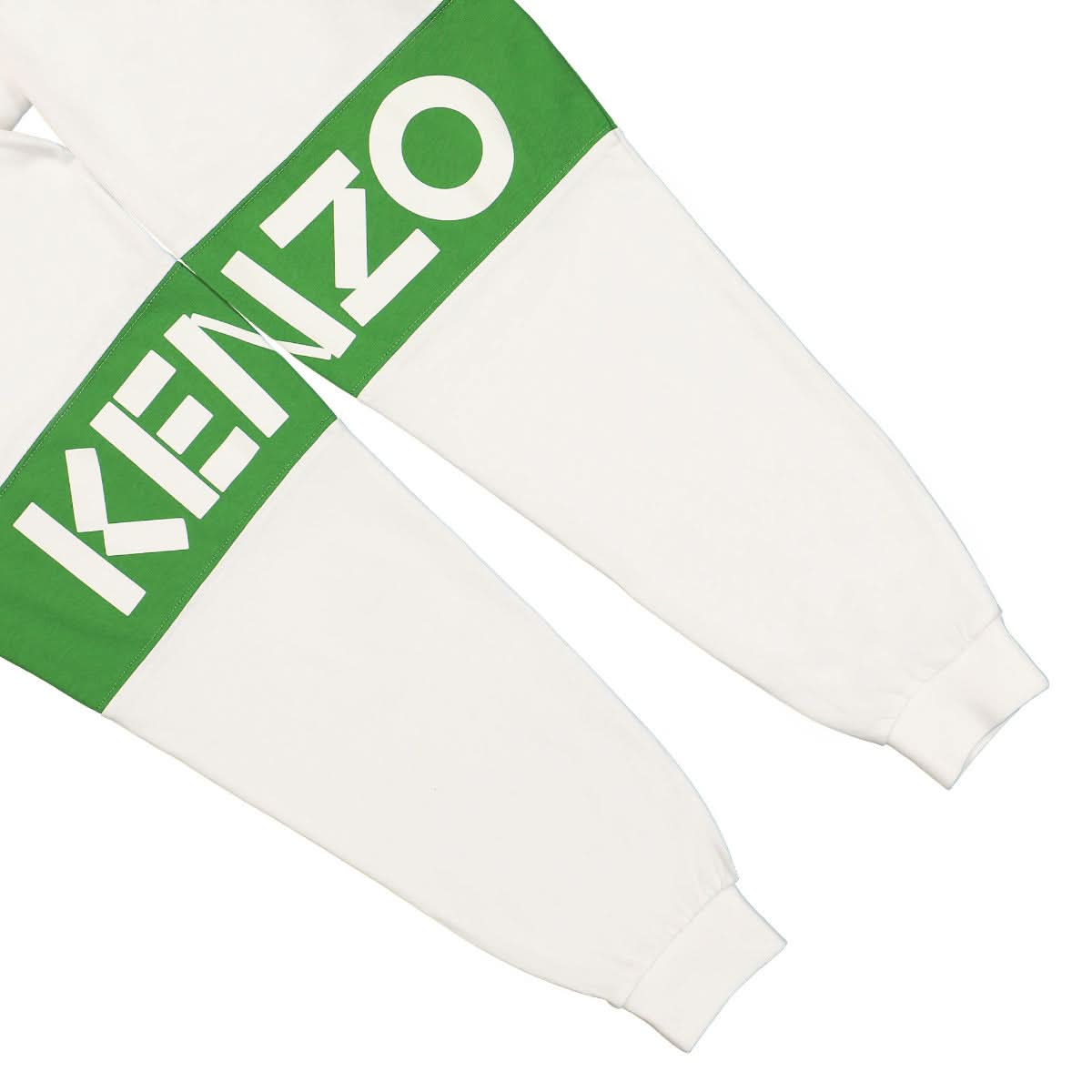 KENZO Logo-Print Cropped Shirt Beige,White Detail view 4 | Gate