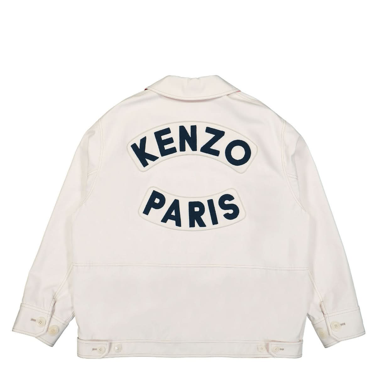 KENZO Sailor Workwear Jacket White Detail view 1 | Gate