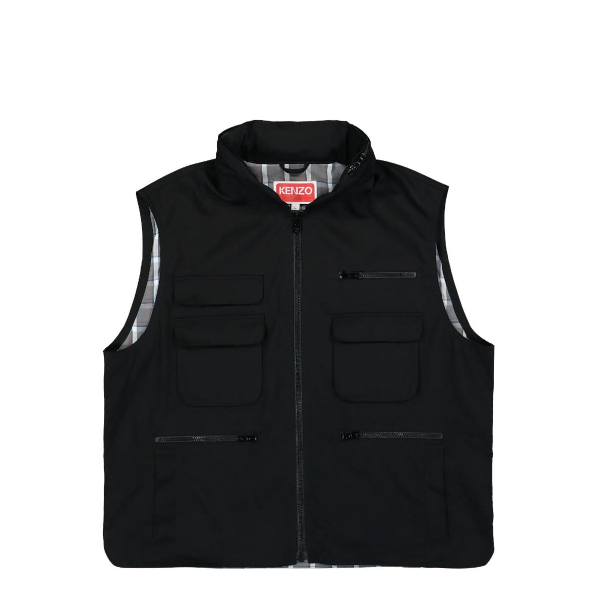 KENZO Varsity Technical Bodywarmer Black Detail view 1 | Gate
