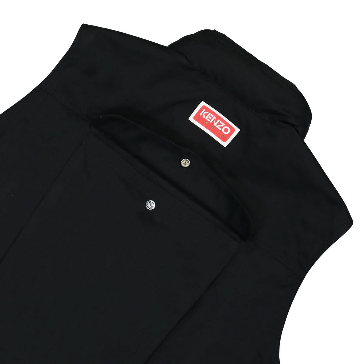 KENZO Varsity Technical Bodywarmer Black Detail view 5 | Gate