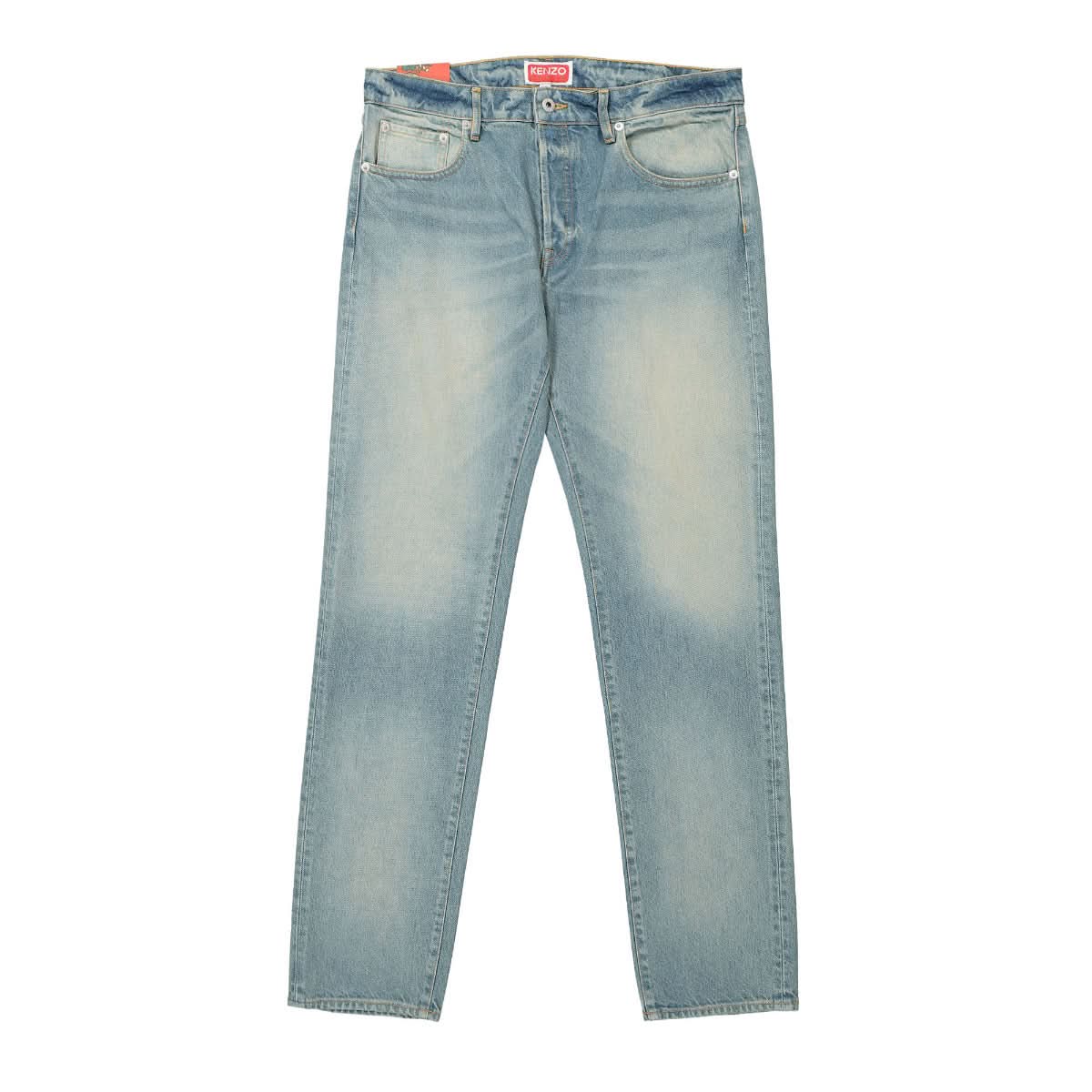 KENZO Bara Denim Pants Blue Detail view 1 | Gate