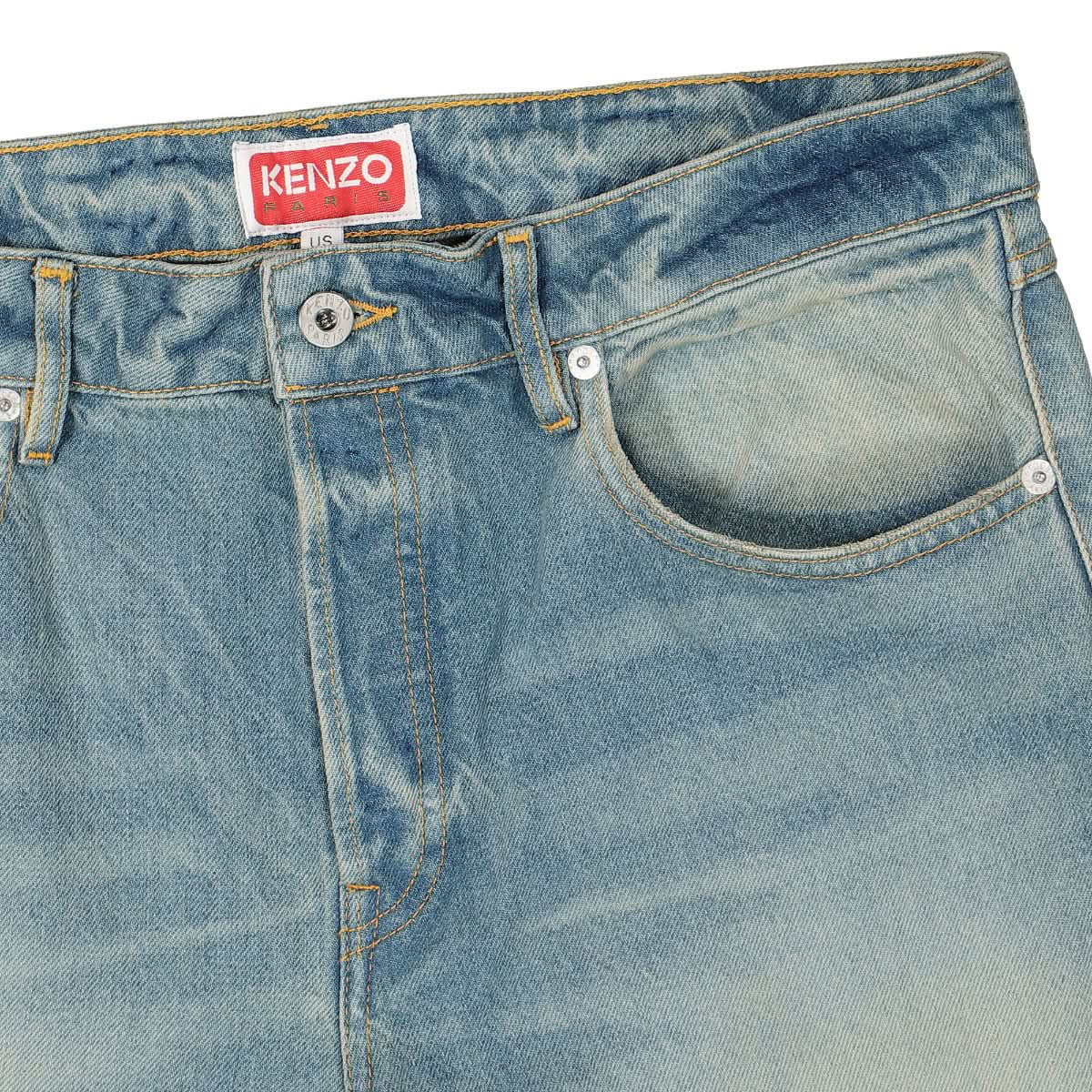 KENZO Bara Denim Pants Blue Detail view 5 | Gate