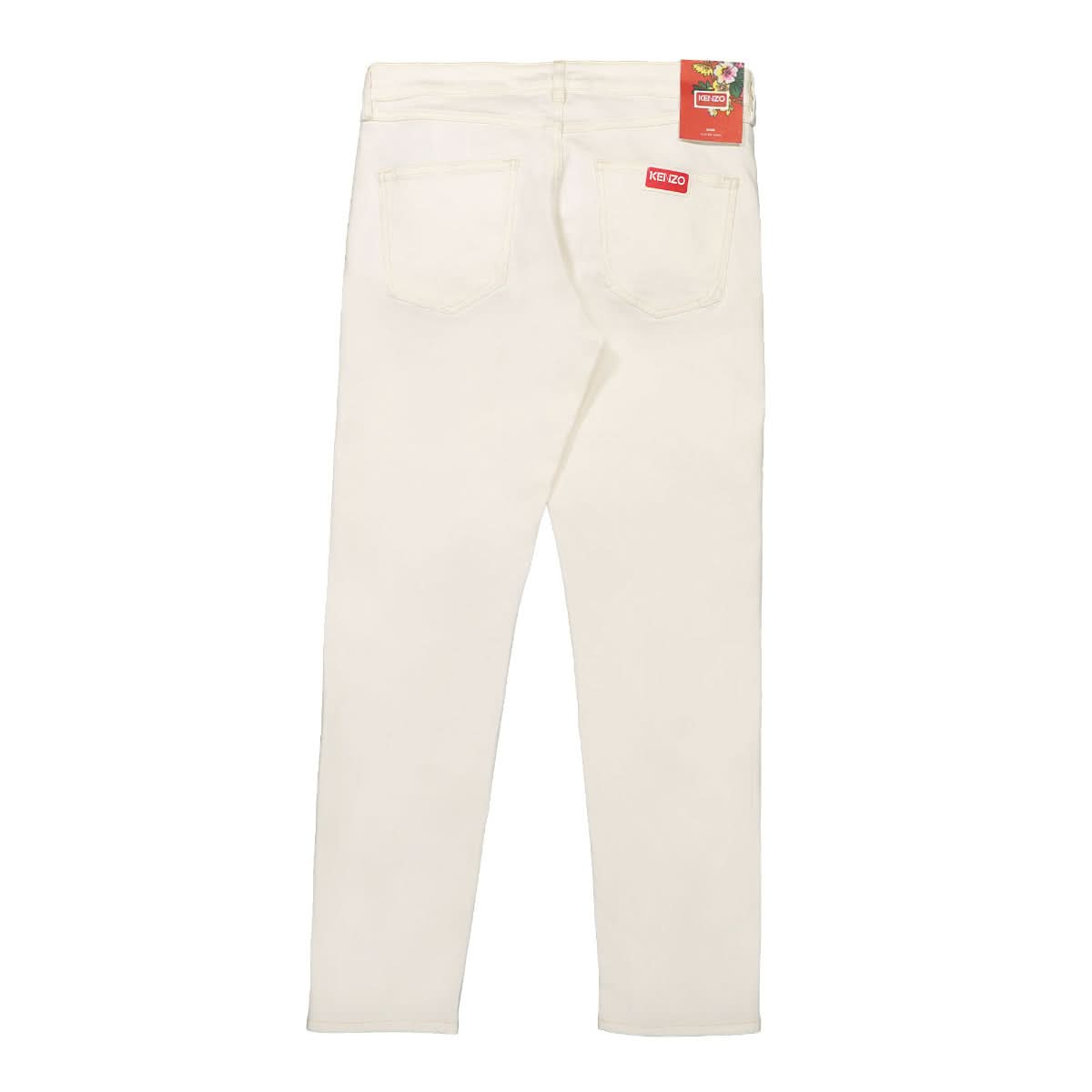 KENZO Denim Pants White Detail view 1 | Gate