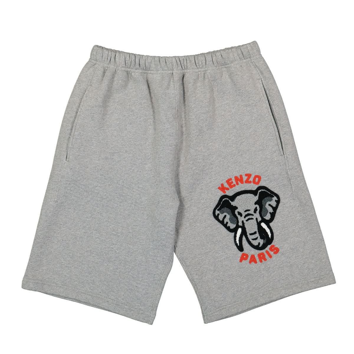 KENZO Varsity Shorts Grey Detail view 1 | Gate