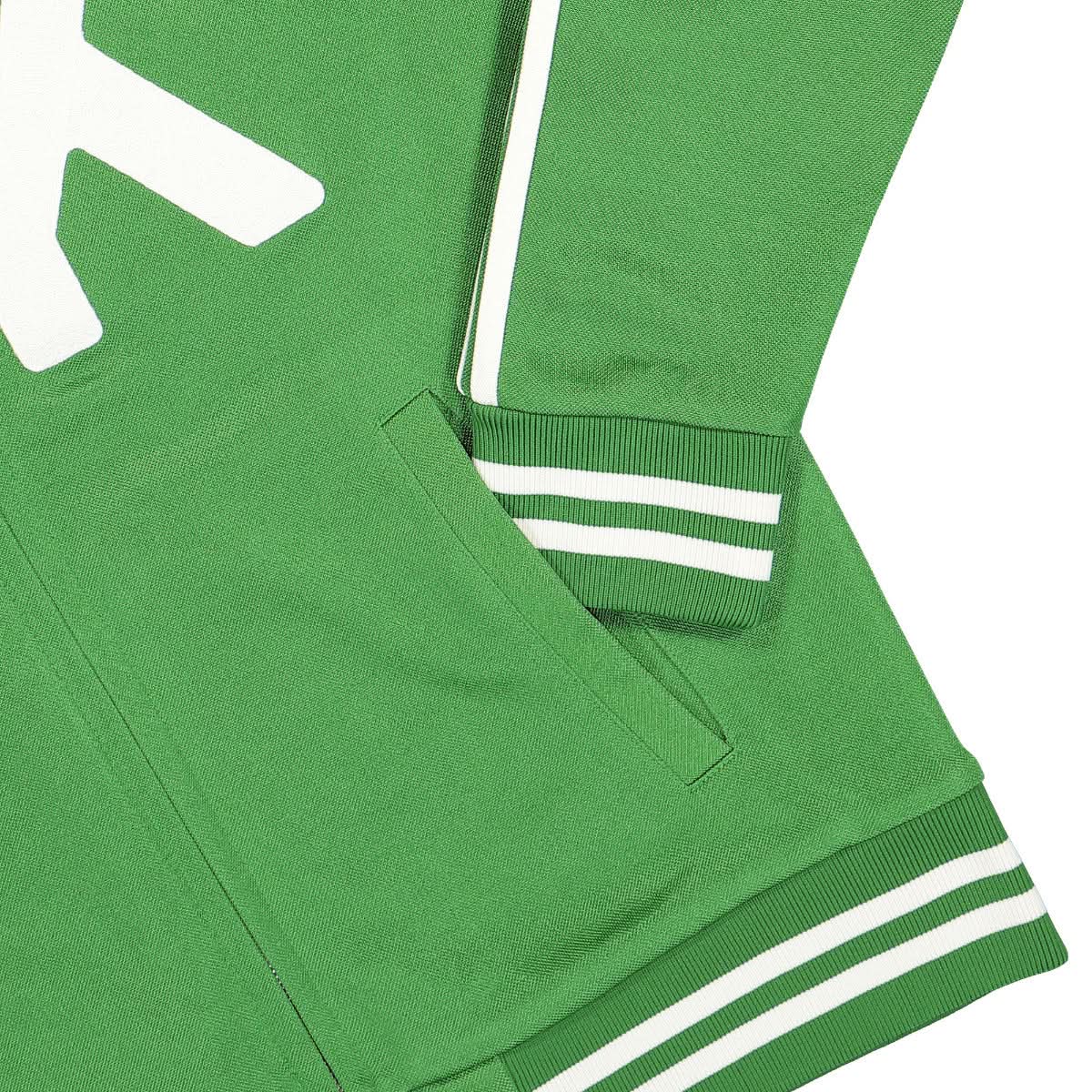 KENZO Elephant-Print Varsity Jacket Green Detail view 4 | Gate