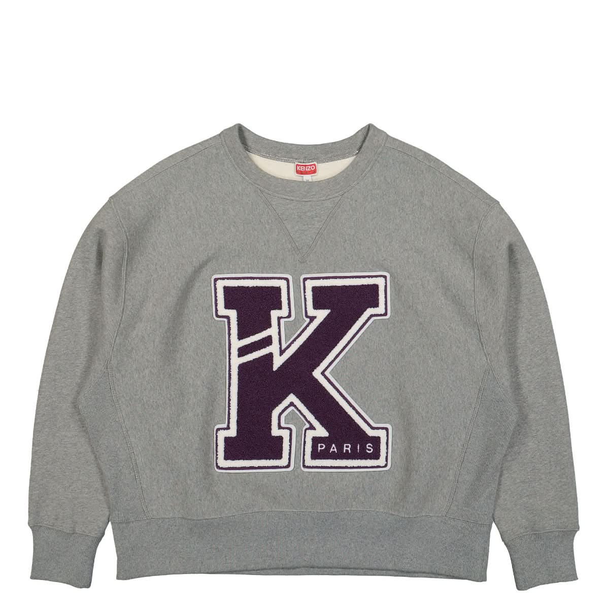 KENZO Varsity Sweatshirt Grey Detail view 1 | Gate