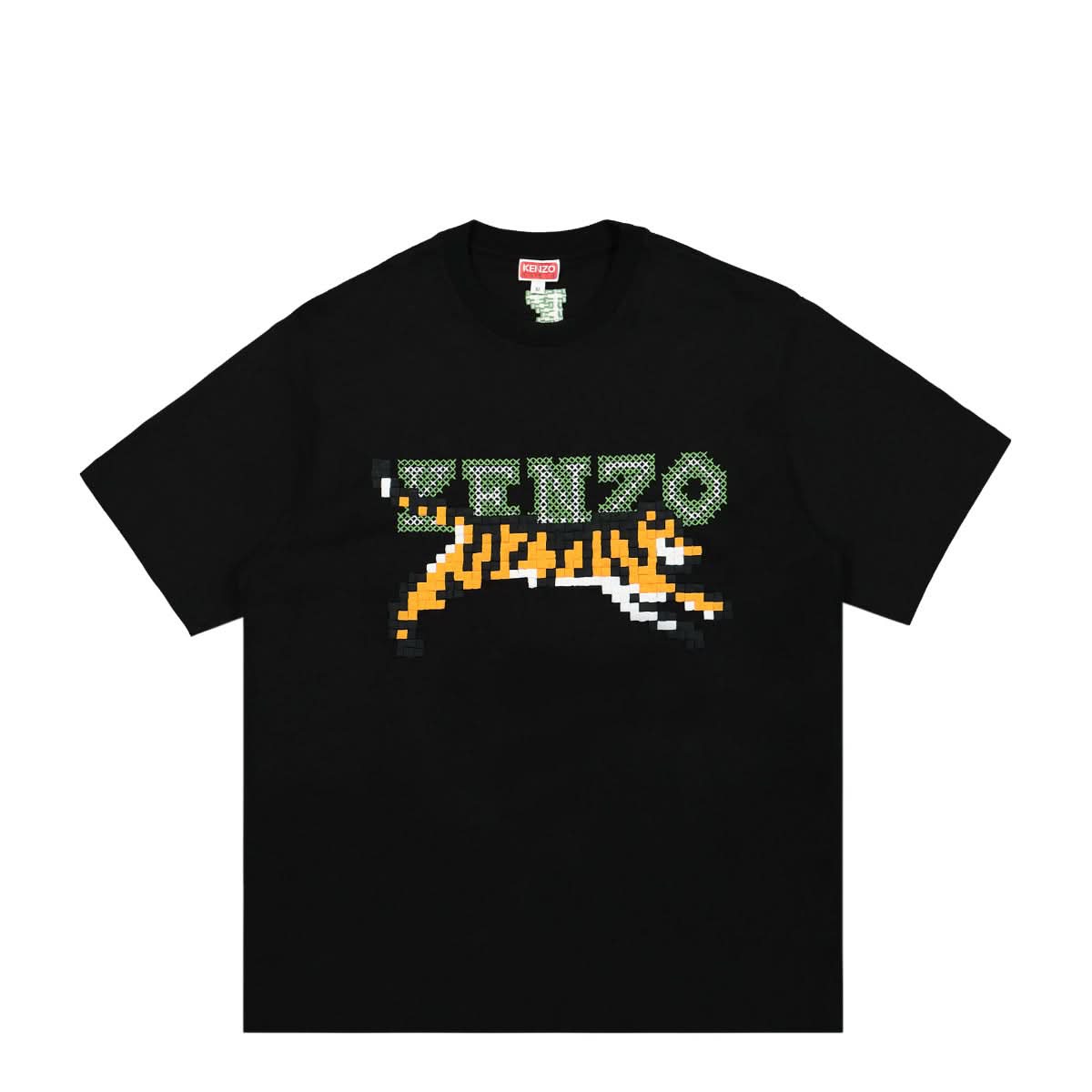 KENZO Pixel Oversized T-Shirt Black,Multicolor Detail view 1 | Gate