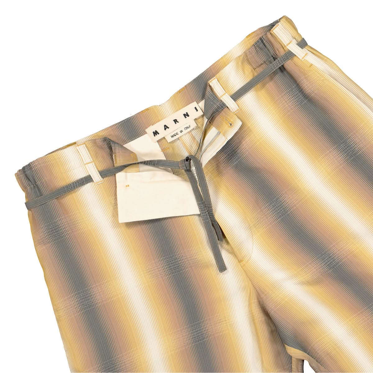 Marni Trousers Brown,Beige Detail view 4 | Gate