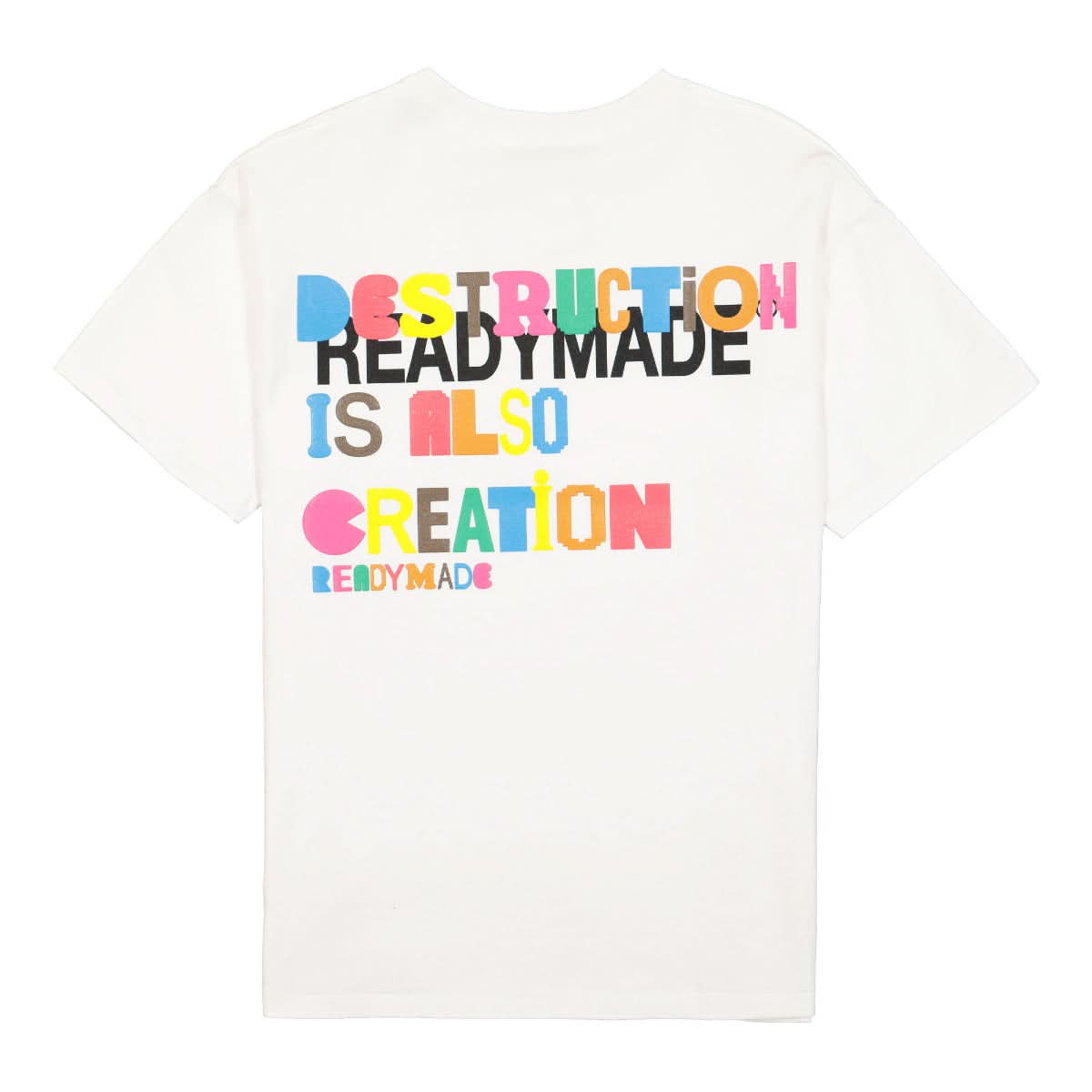 READYMADE Collapsed Face Tee White Detail view 2 | Gate