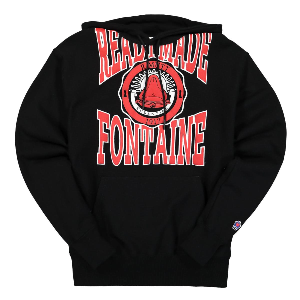 READYMADE Fountain Logo Hoodie Black Detail view 1 | Gate