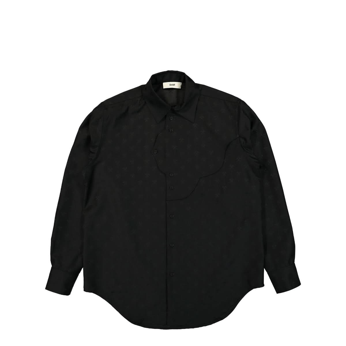 GmbH Shirt W Jacquard Logo Black Detail view 1 | Gate