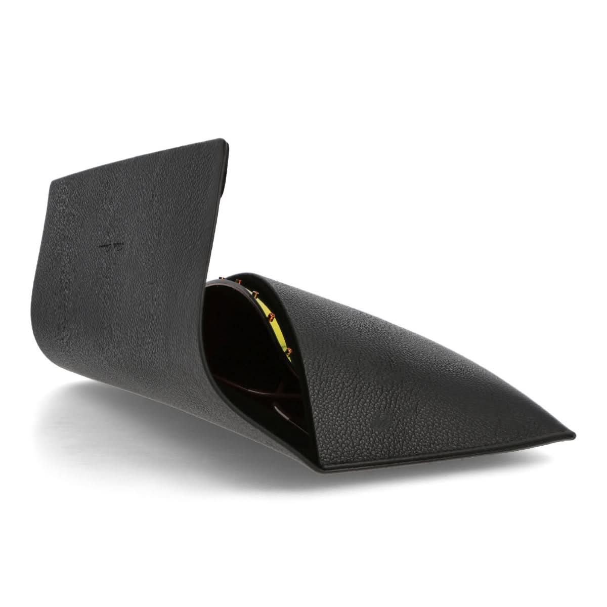 Rick Owens Shield Sunglasses Orange Detail view 4 | Gate