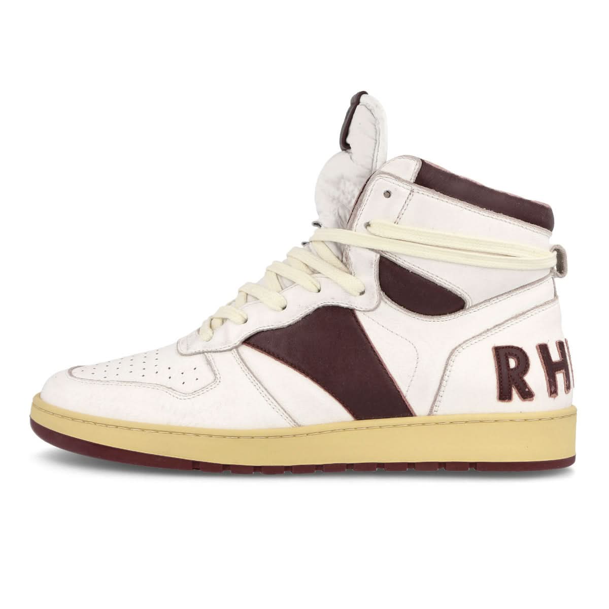 Rhude Rhecess Hi White,Red Sneaker Detail view 1 | Gate