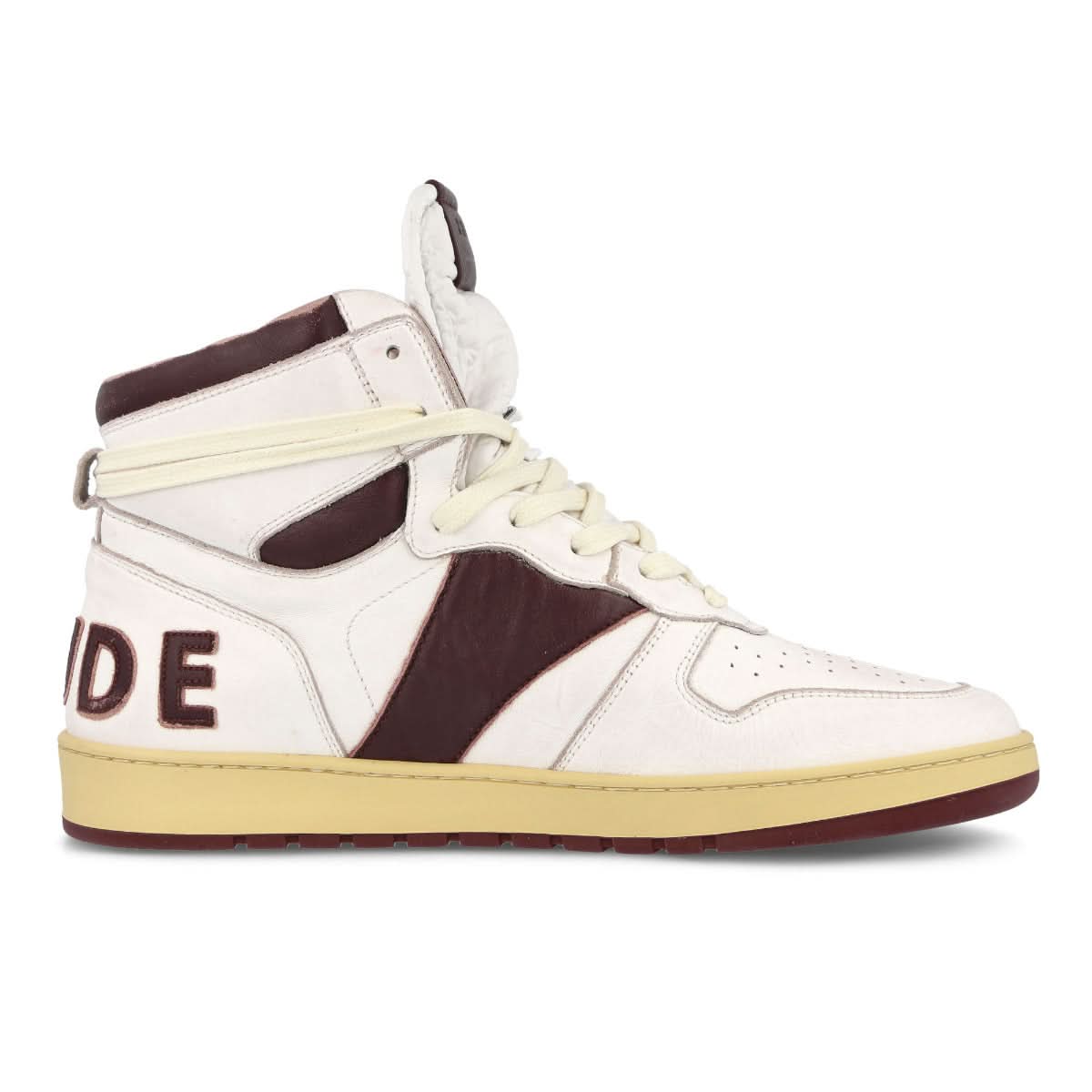 Rhude Rhecess Hi White,Red Sneaker Detail view 2 | Gate