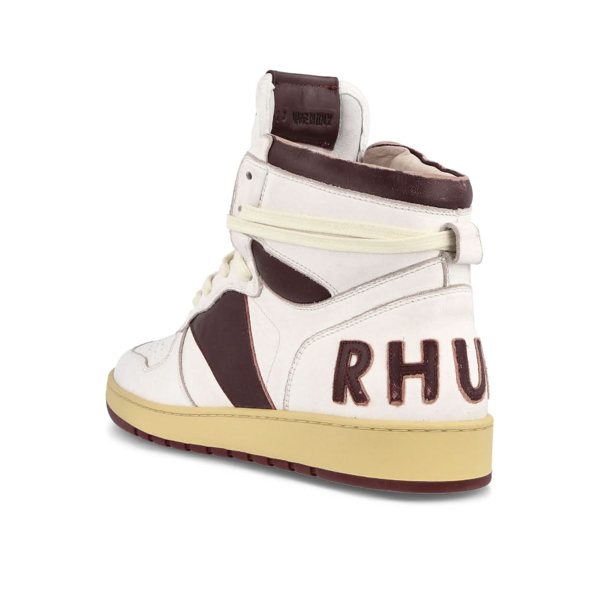 Rhude Rhecess Hi White,Red Sneaker Detail view 3 | Gate