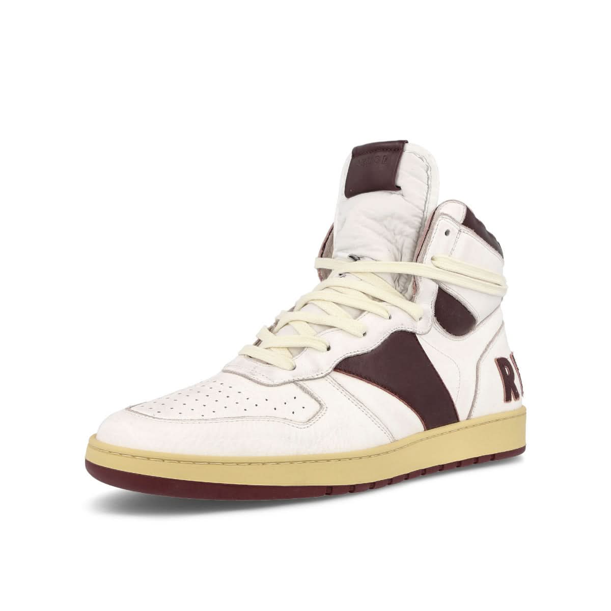 Rhude Rhecess Hi White,Red Sneaker Detail view 4 | Gate