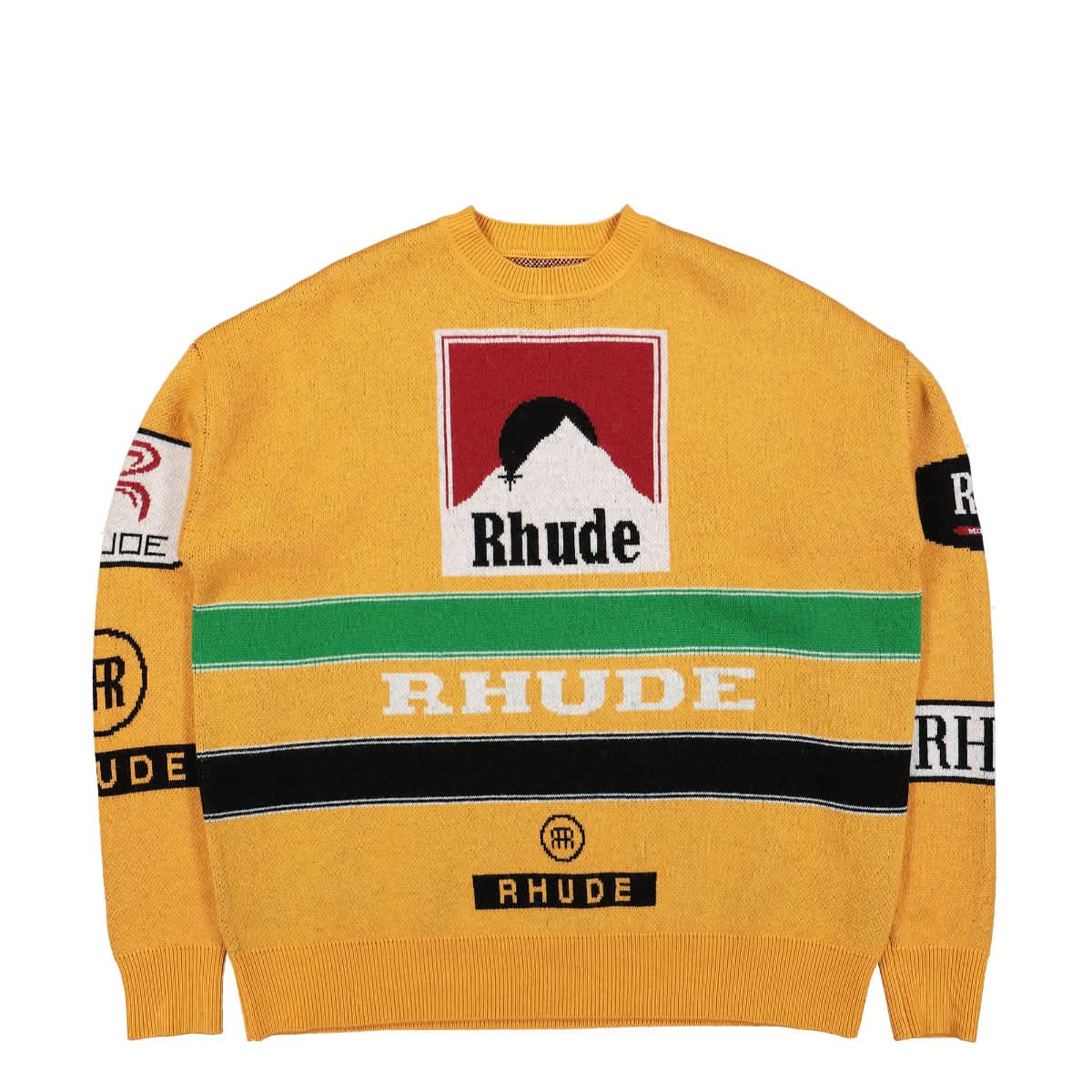 Rhude Ayrton Knit Crewneck Multicolor Detail view 1 | Gate