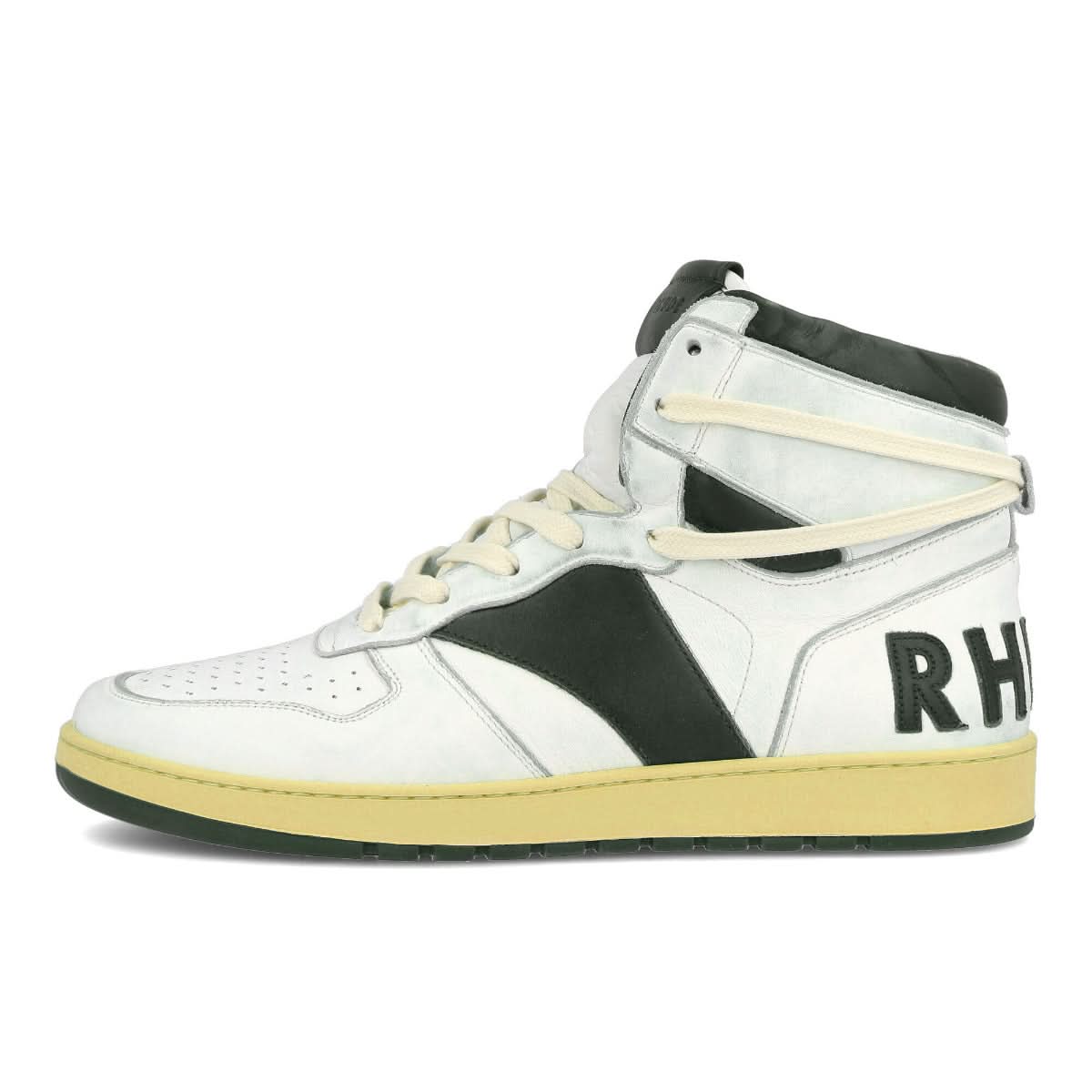 Rhude Rhecess High White Sneaker Detail view 1 | Gate