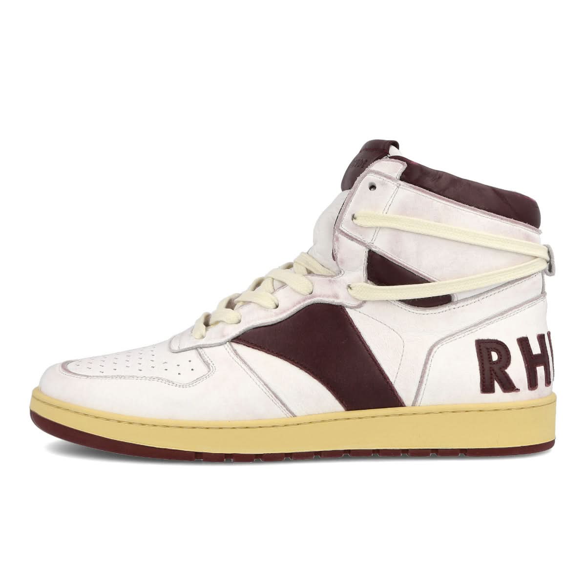 Rhude Rhecess High White Sneaker Detail view 1 | Gate