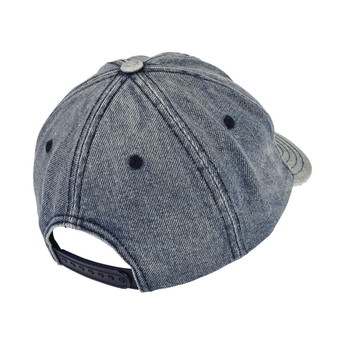Rhude R Logo Light Denim Hat Blue Detail view 5 | Gate