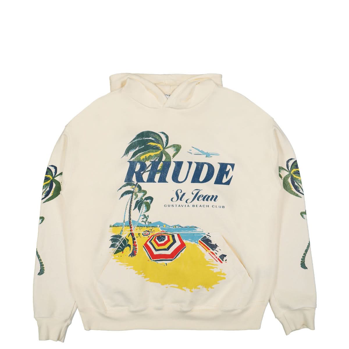 Rhude Beach Club Hoodie Beige Detail view 1 | Gate