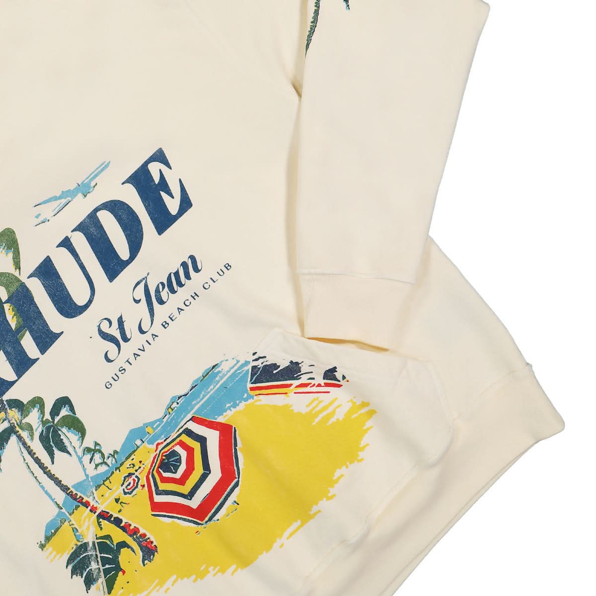 Rhude Beach Club Hoodie Beige Detail view 4 | Gate